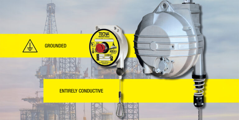 atex tool balancers, grounded and entirely conductive